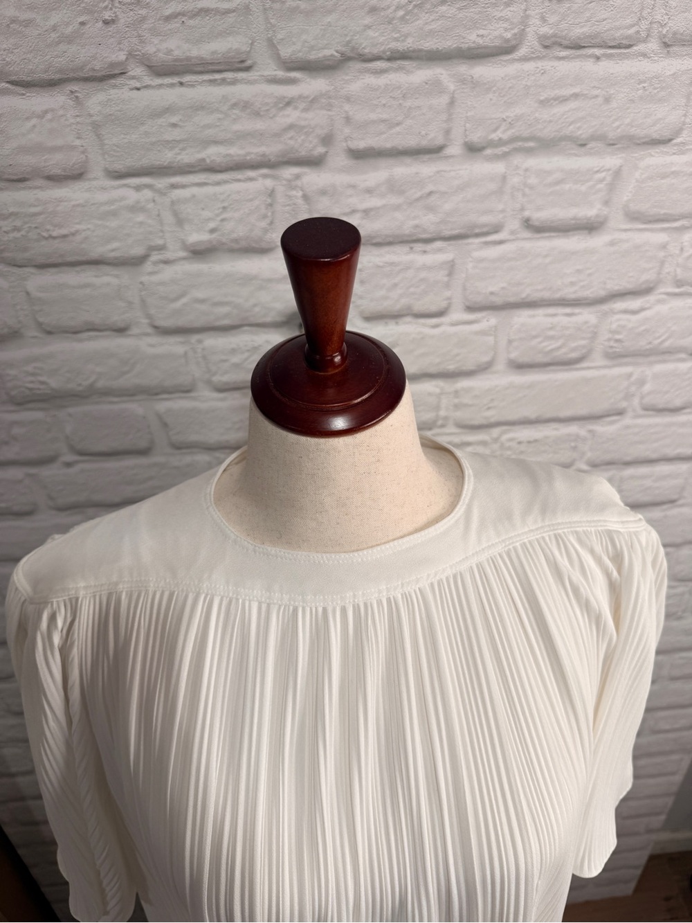 Vintage Risa Ann New York Pleated Tiered Ruffle Midi Dress - Picture 7 of 10
